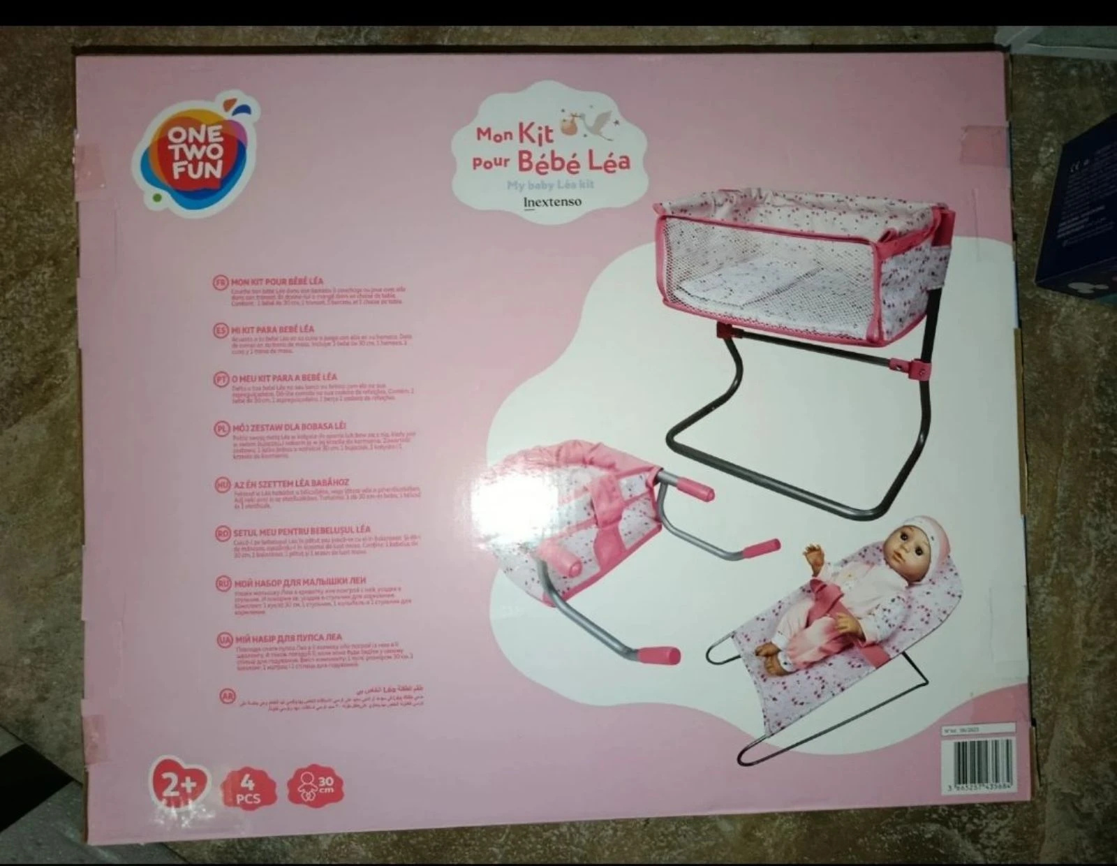 Conjunto de boneca de 30 cm com berço, cadeira de bebê e cadeira – photo 3